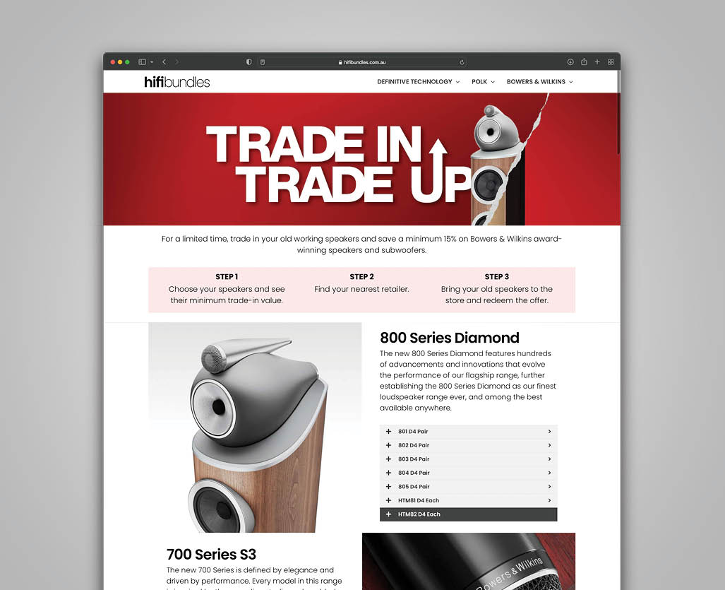 web design landing page
